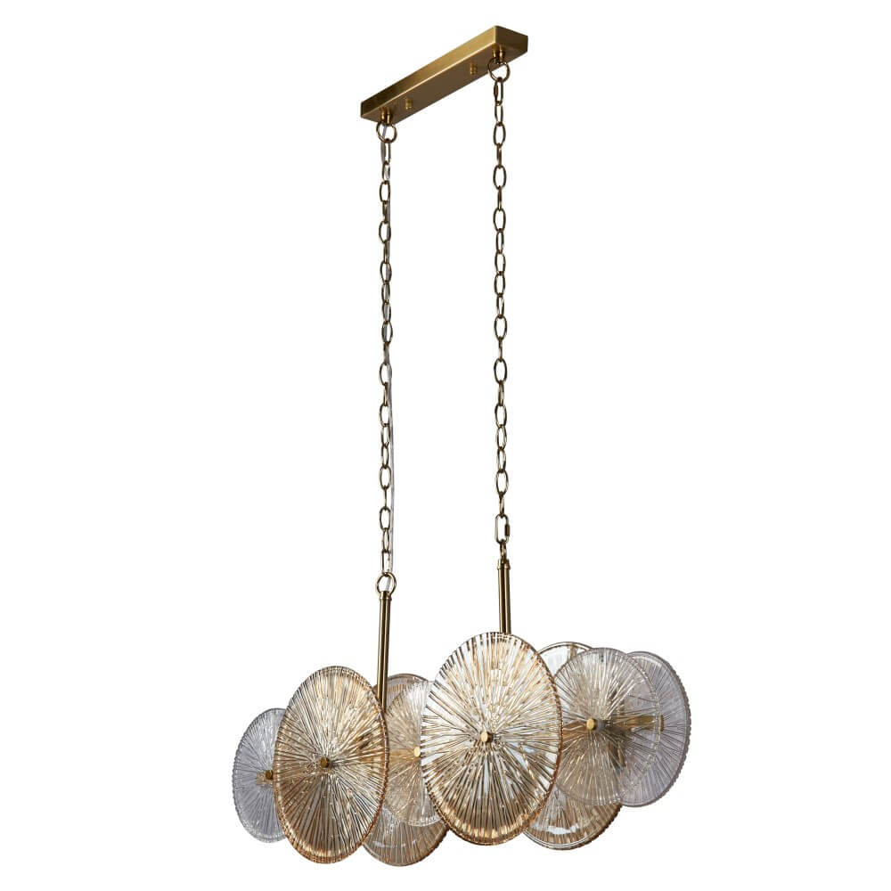 Searchlight HanglampWagon Wheel goud - 88210-10BZ