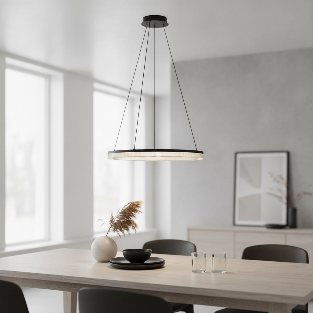 Lyora Zwarte hanglamp Lonela enkel - 109374