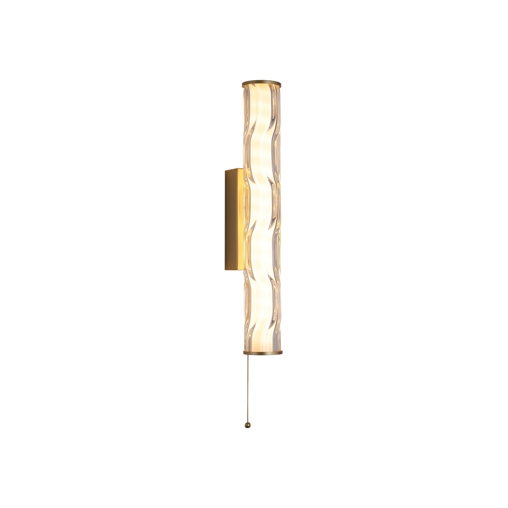 Searchlight WandlampVibrate goud 43cm - 66311-1GO