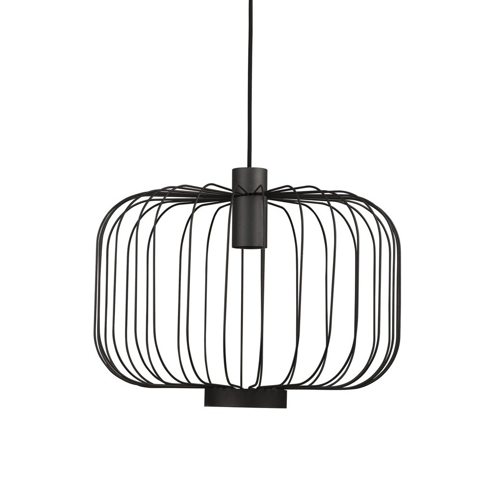 Lyora Zwarte draadlampAllan Ø 48cm - 6941