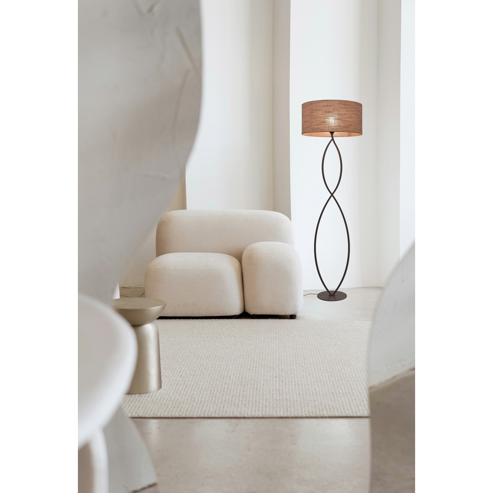 Vloerlamp Terry Duno cacao Masterlight 8718121436975