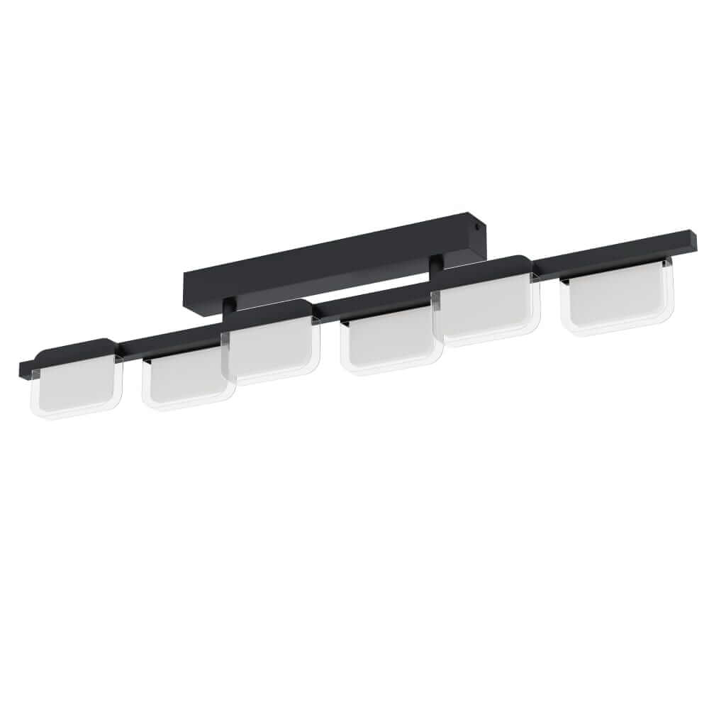 Eglo Zwarte plafondlampErvidel met led - 98875
