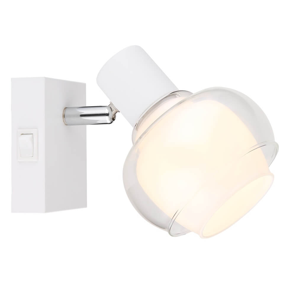 Globo Witte wandlamp Tokki enkel - 54309-1W