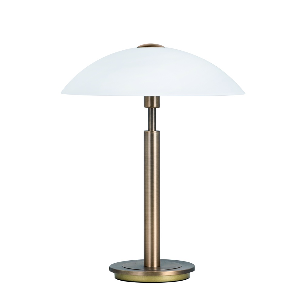 Highlight Klassieke tafellamp Touch koper brons Ø 28cm - T1266.32