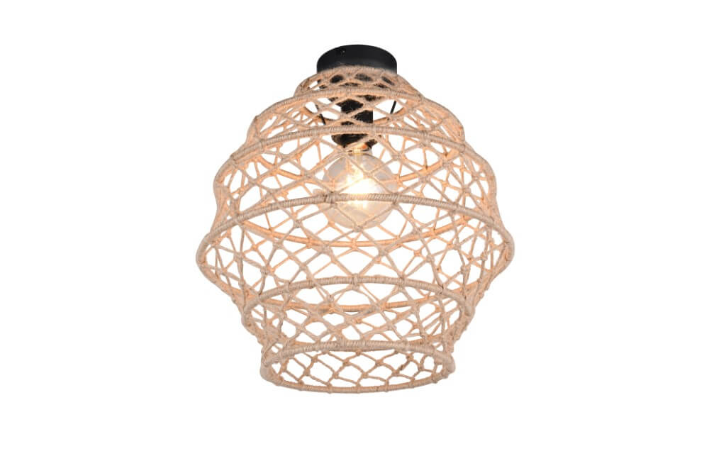 Trio Rotan plafondlampHive Ø 38,5cm - R61681036