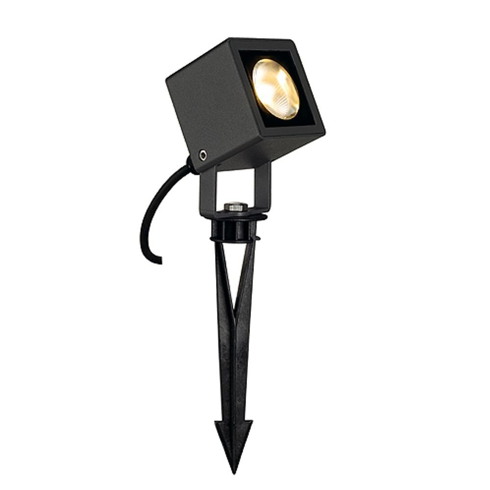 SLV Vierkante tuinspot Nautilus Square led met grondpen - 231035