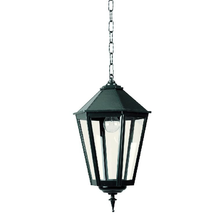 KS Verlichting Hanglamp met kettingChain K7C nostalgie - groen - 5114