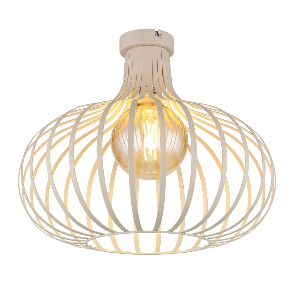 Globo Plafondlamp Mateo zand bruin - 63370119