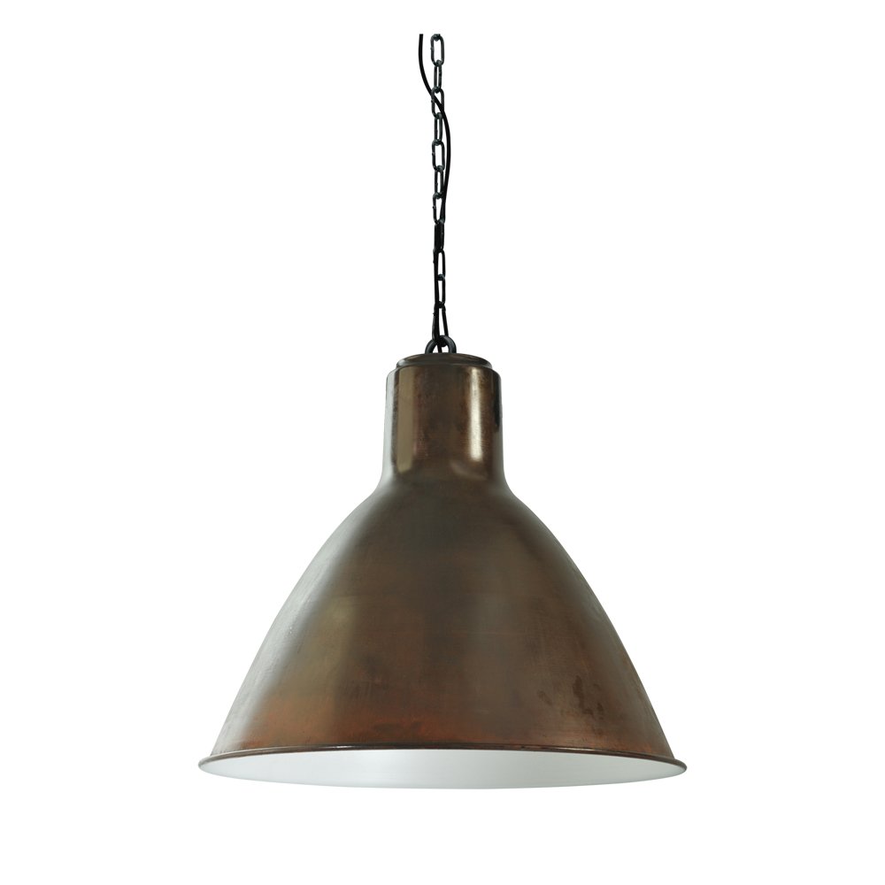 Masterlight Landelijke industrie hanglamp Industria 58 koperbruin met zwart - 2012-25-06-K