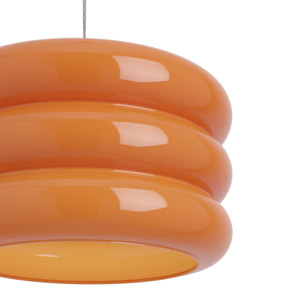 Design hanglamp Tortora chroom met oranje Ø 30cm Eglo 9008606405589