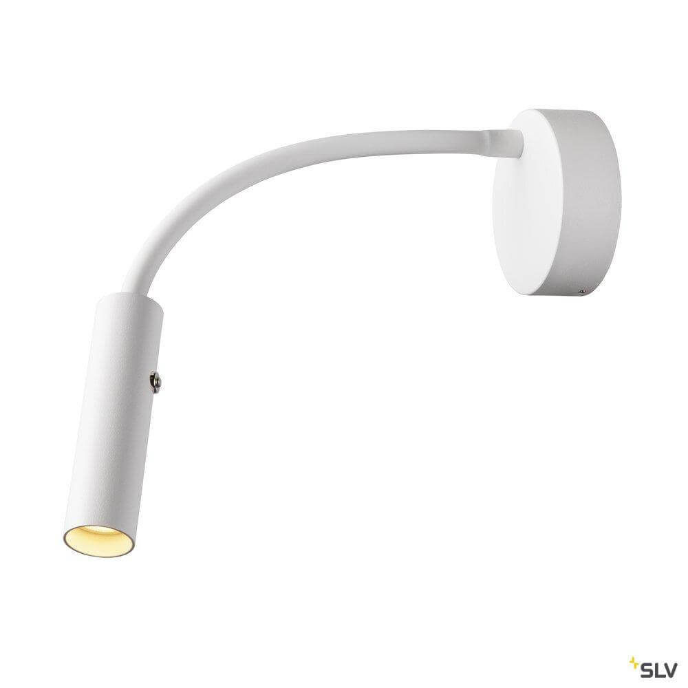 SLV Flexibele bed lamp Karpo Goose wit - 1006161