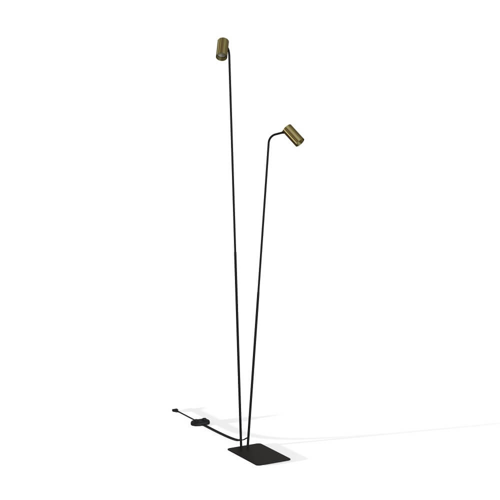 Lyora Landelijke leeslampMono goud met zwart - 7712