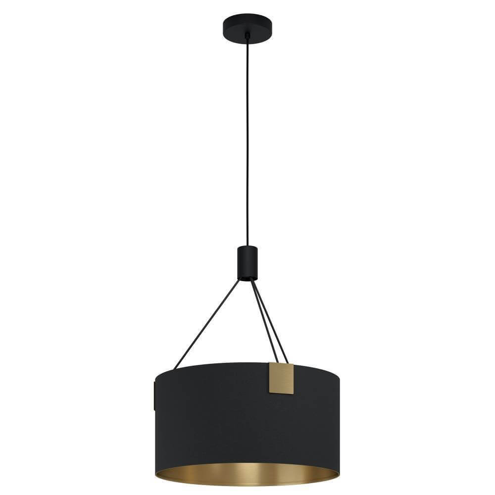 Stars of Light Hanglamp Tortola 1 Ø 45cm - zwart met goud - 39964