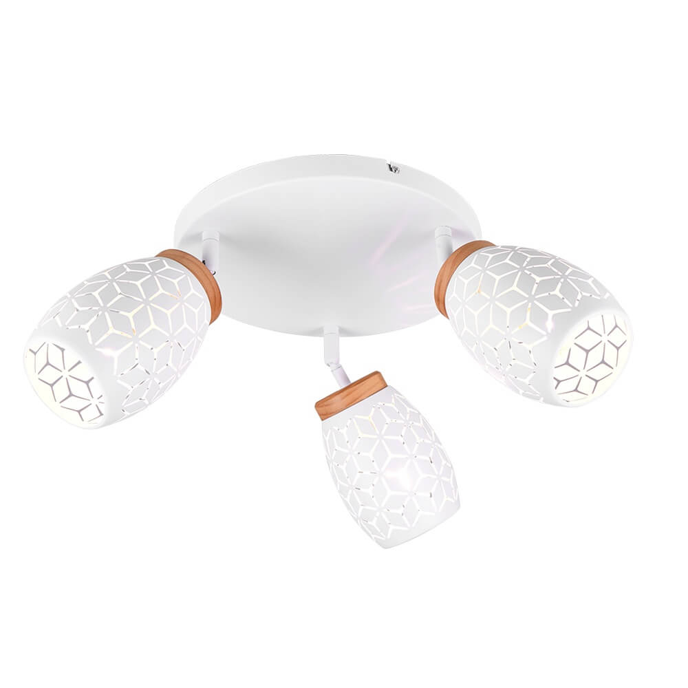 Trio 3-lichts opbouwspotBidar wit - R61573331