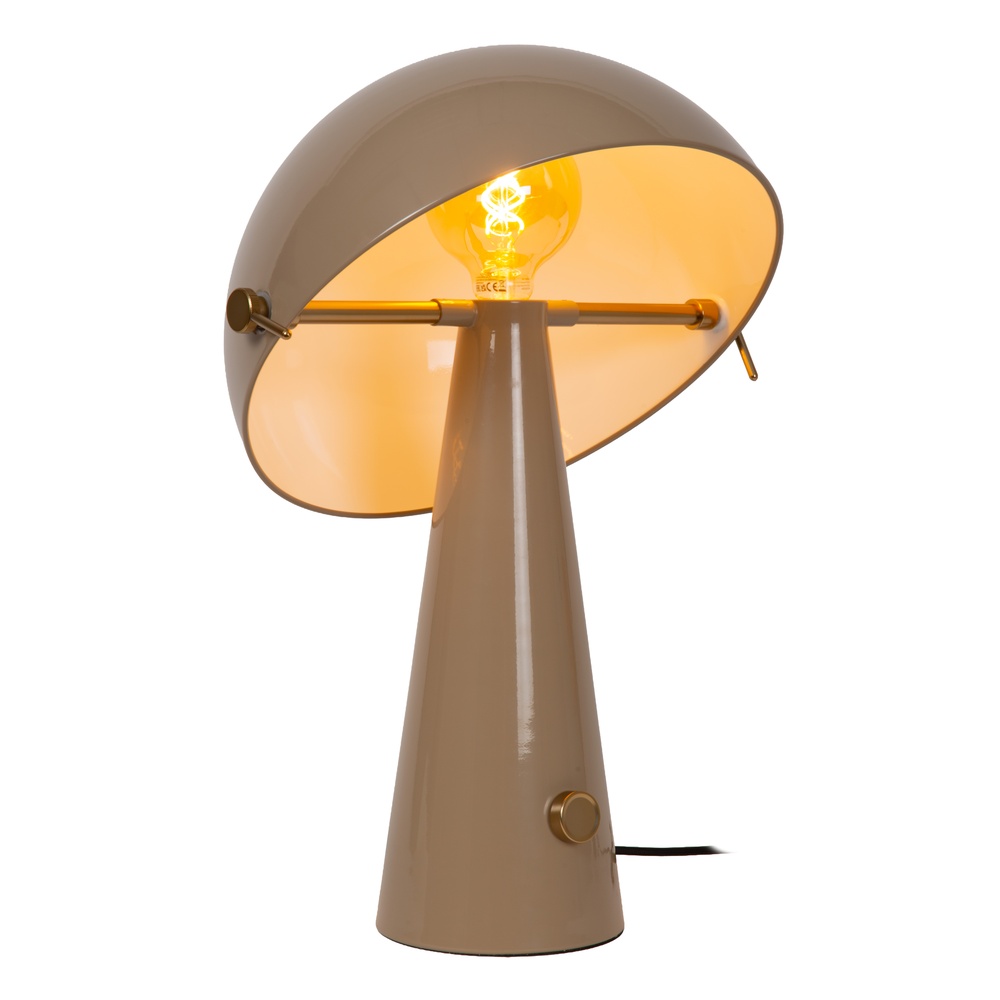 Lucide Vibes TafellampBarone taupe Ø 38cm - 65502/52/41