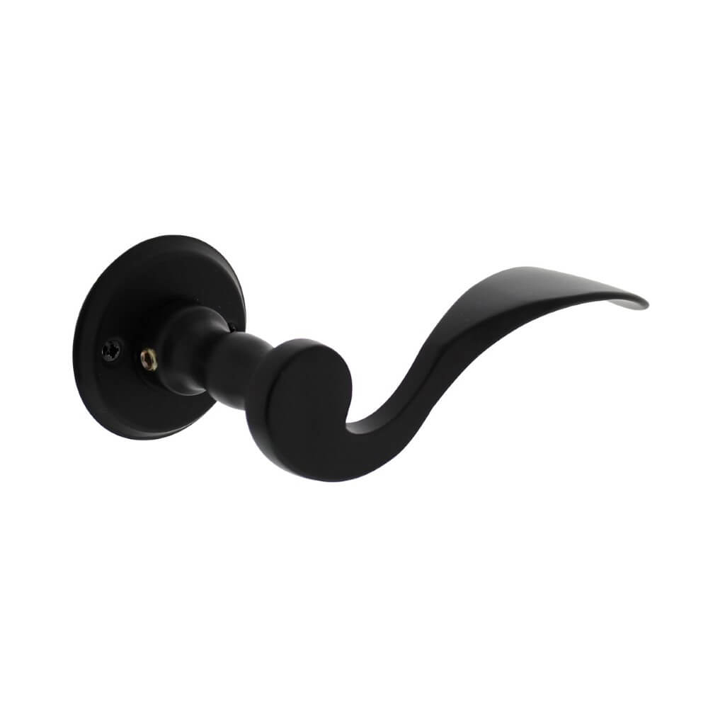 Intersteel Klassieke deurklinkLepel schroefgat zwart - 0023.029202