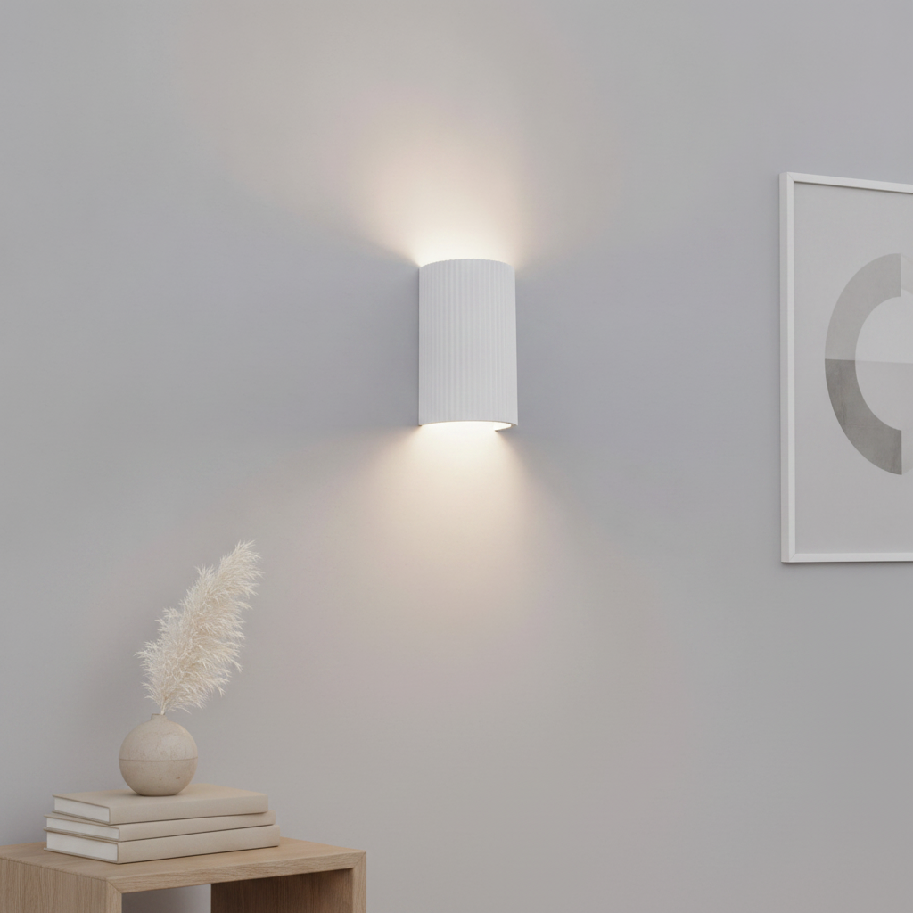 Artdelight Unieke wandlampNantes wit - WL 8181R WI