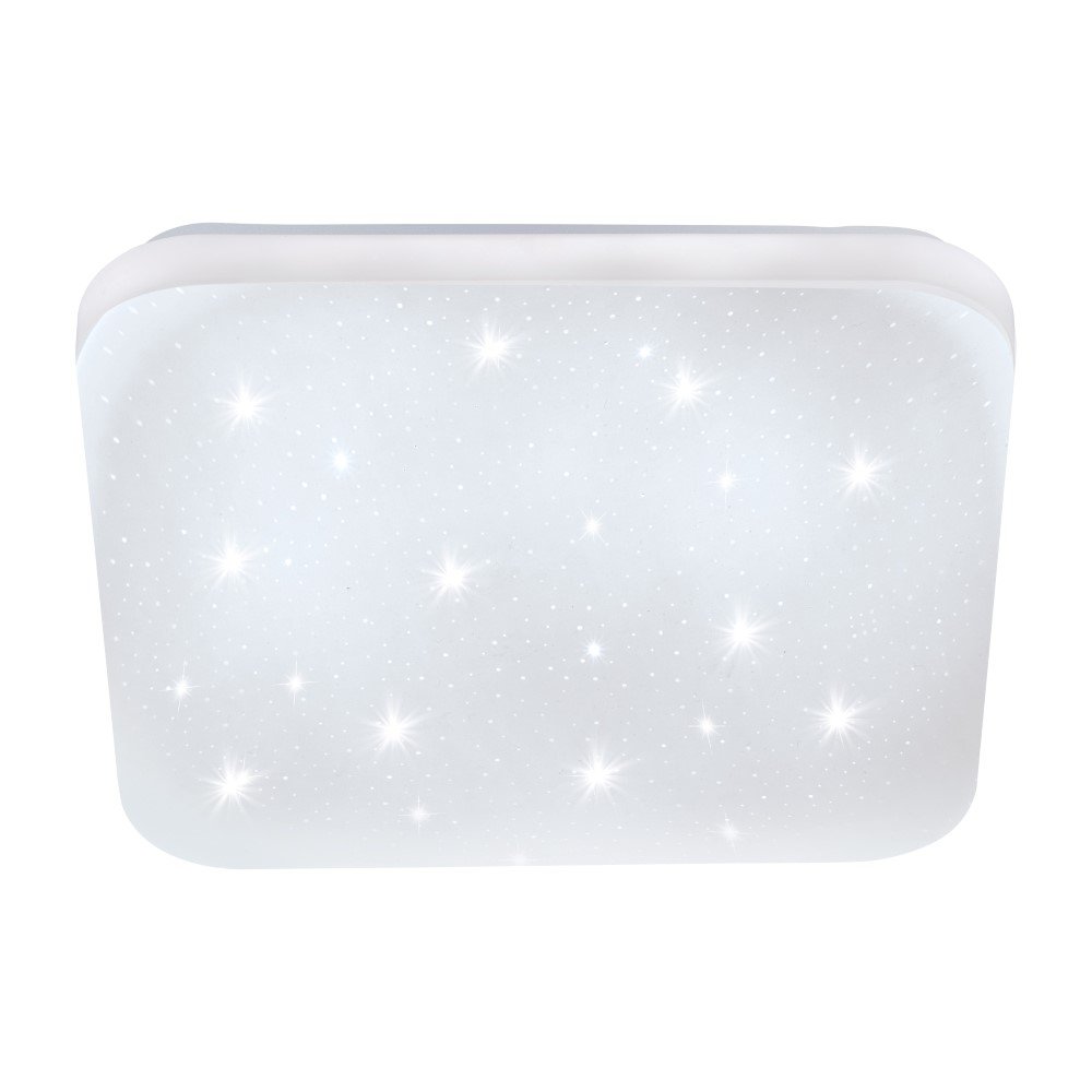 Eglo Vierkante plafondlamp Frania-S 28cm - 3000K stereffect wit - 97881