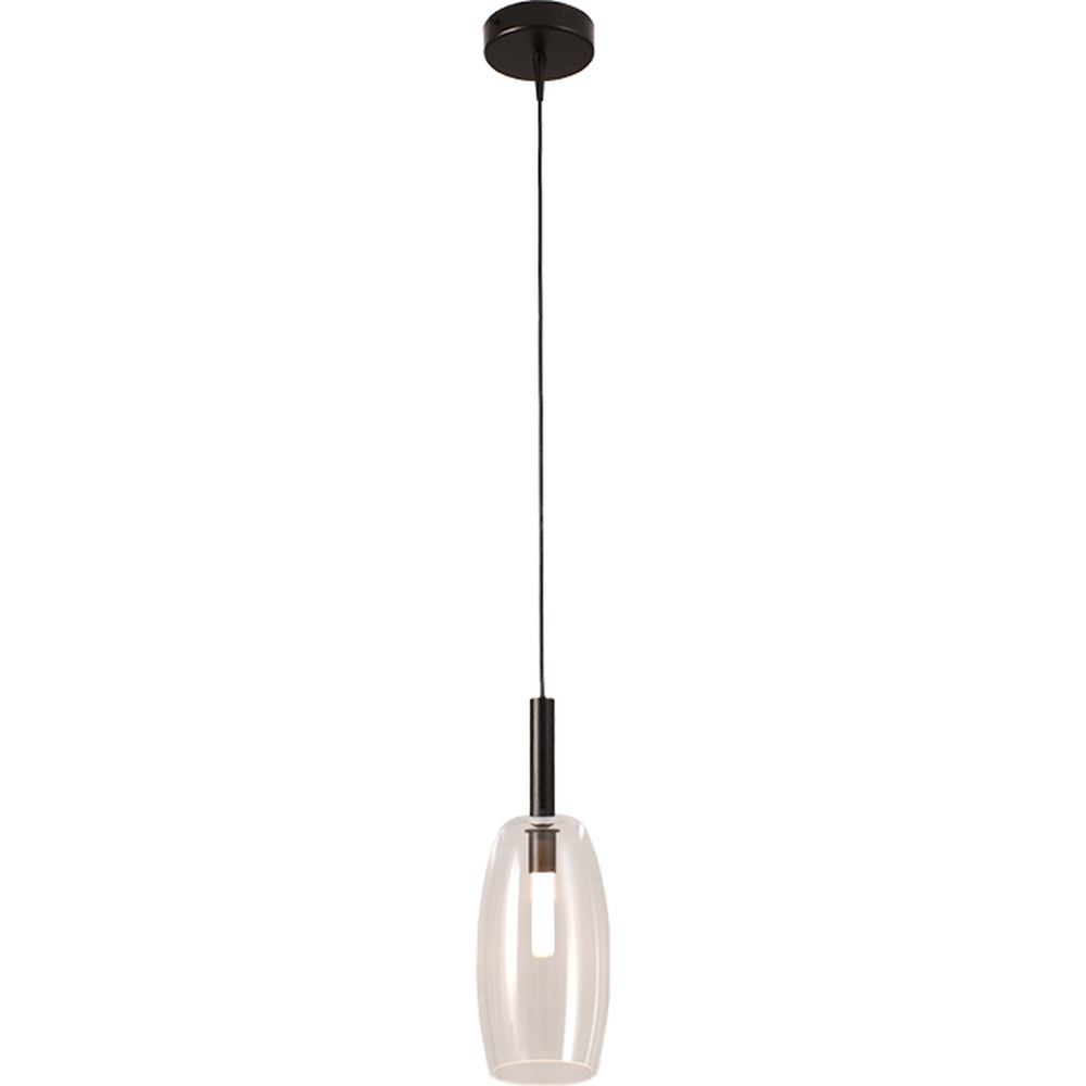 Masterlight Hanglamp Ø 11,5cm Lido Olive met helder glas - 2860-05-00-4