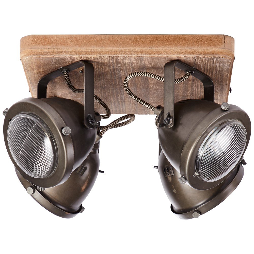 Brilliant Landelijke opbouwspotCarmen Wood 4-lichts - 72035/84