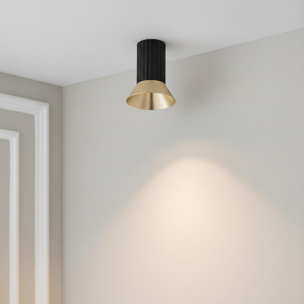 Lyora PlafondspotLuvia zwart met goud - 9011438