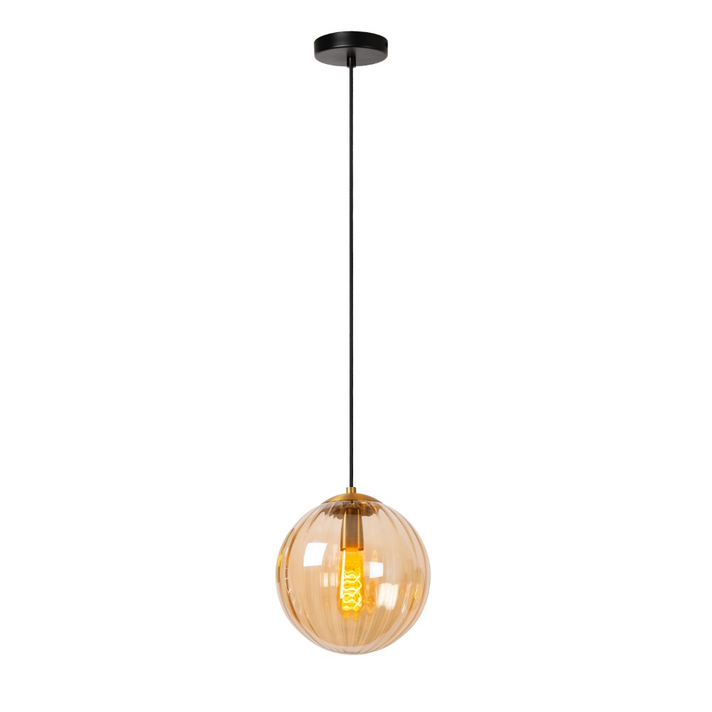 Lucide HanglampMonsaraz Ø 25cm amber glas - 45493/30/62