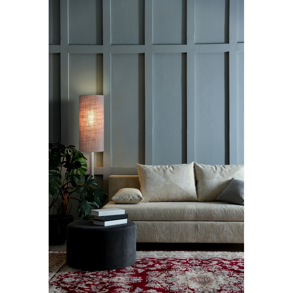 Vloerlamp Lisbourg beige terra met beige grey kap Masterlight