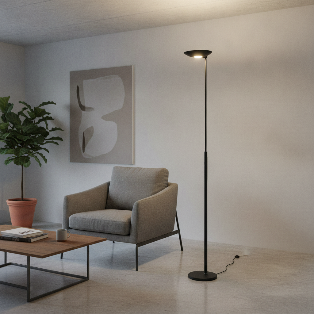 Highlight Klassieke vloerlampGeneva zwart Ø 23cm - V4299.01
