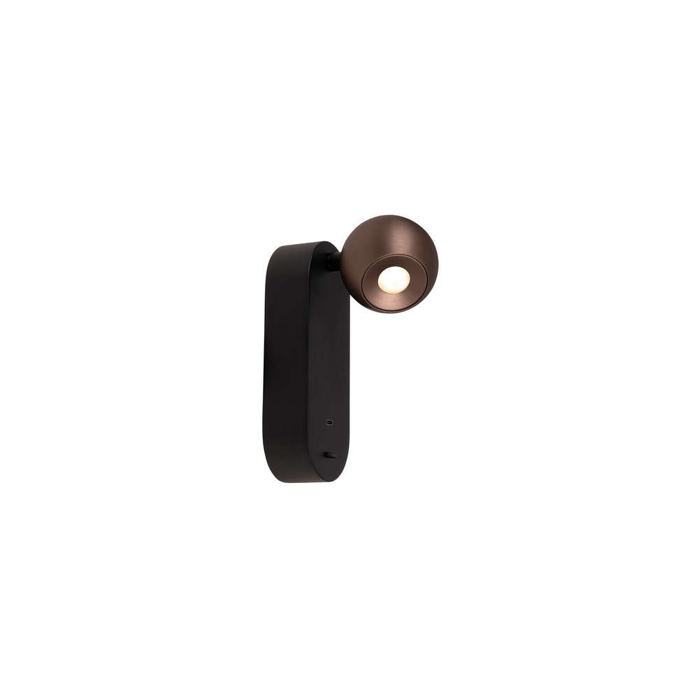 Premium by Lucide Wandlamp bolMontana design koffie bruin - 68200/06/96