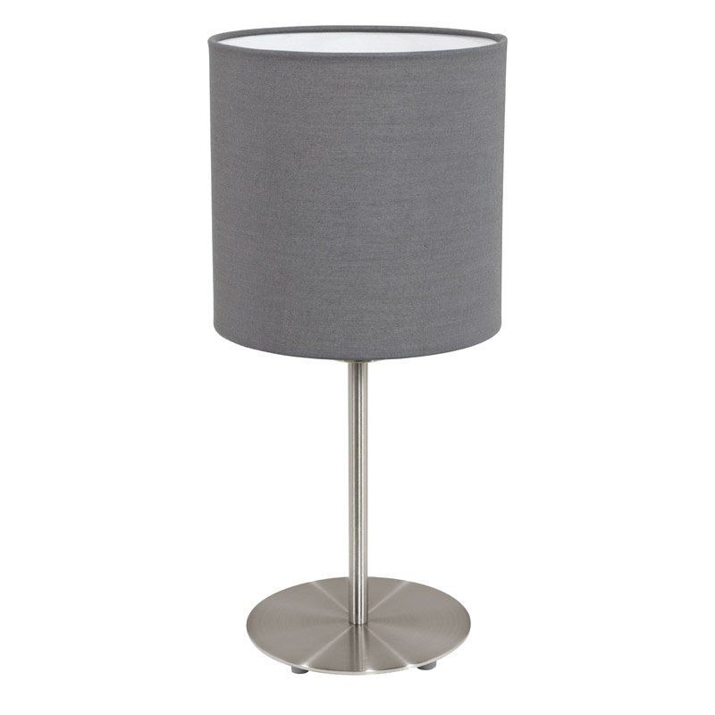 Eglo Tafellamp Pasteri 40cm grijs met mat chroom - 31596