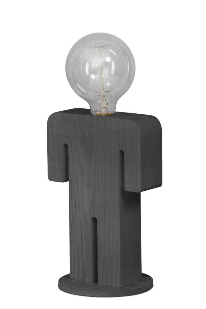 ETH Houten nachtkastlampjeAdam Grey - 05-TL3288-99