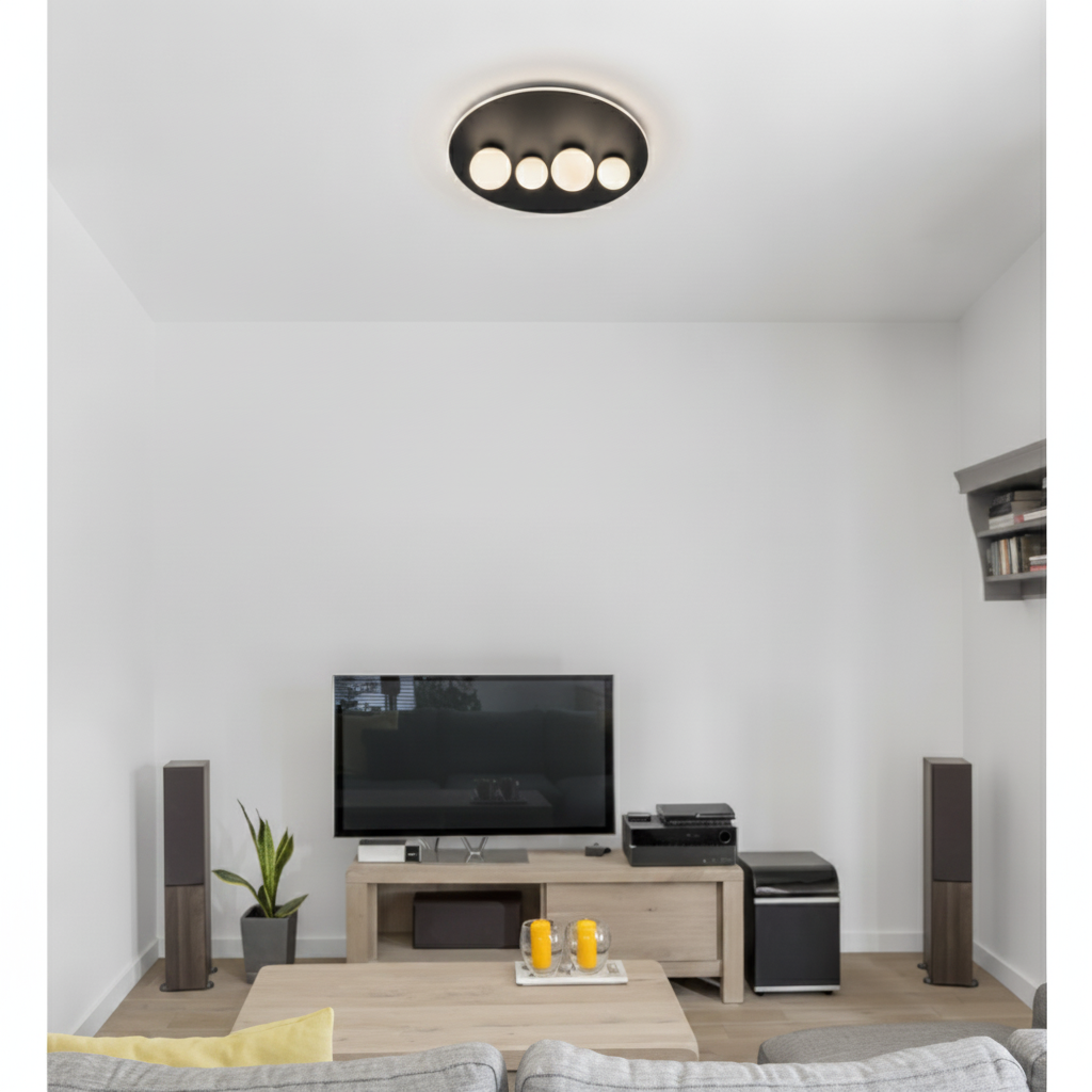 Lyora Design plafondlampVelna zwart Ø 62,2cm - 110475