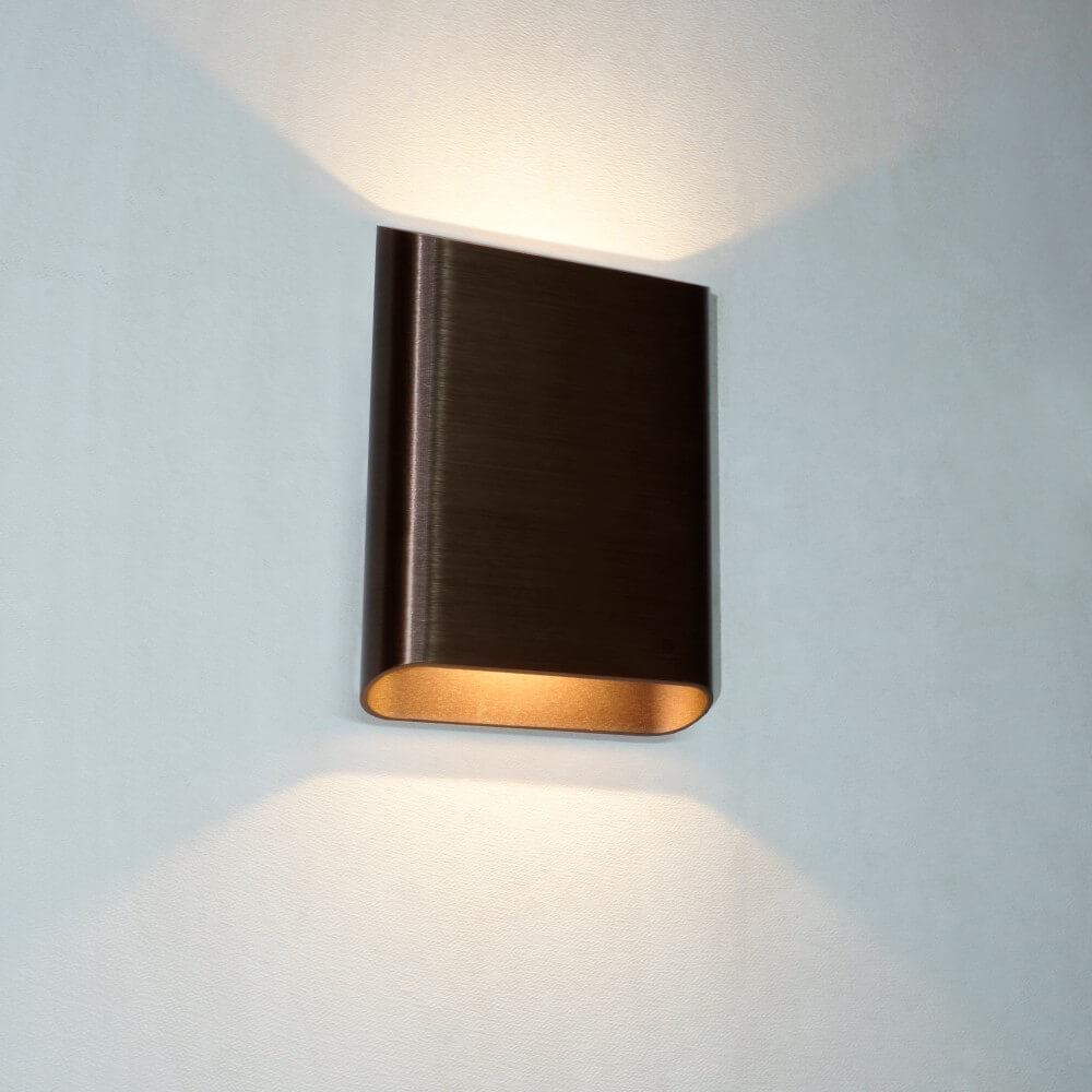 Artdelight WandlampDiaz L Brons geborsteld - WL DIAZ-L BG