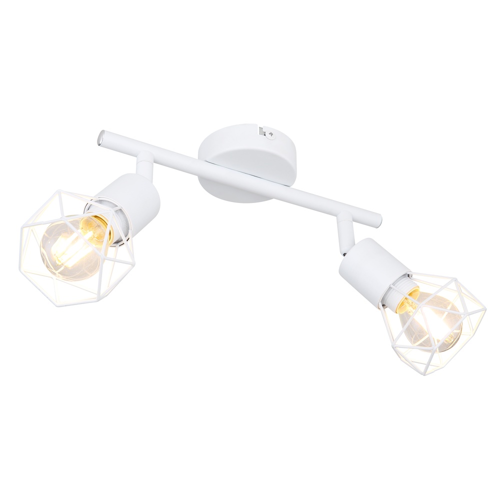Globo Plafondlamp Xara I 2-lichts wit - 54802W-2