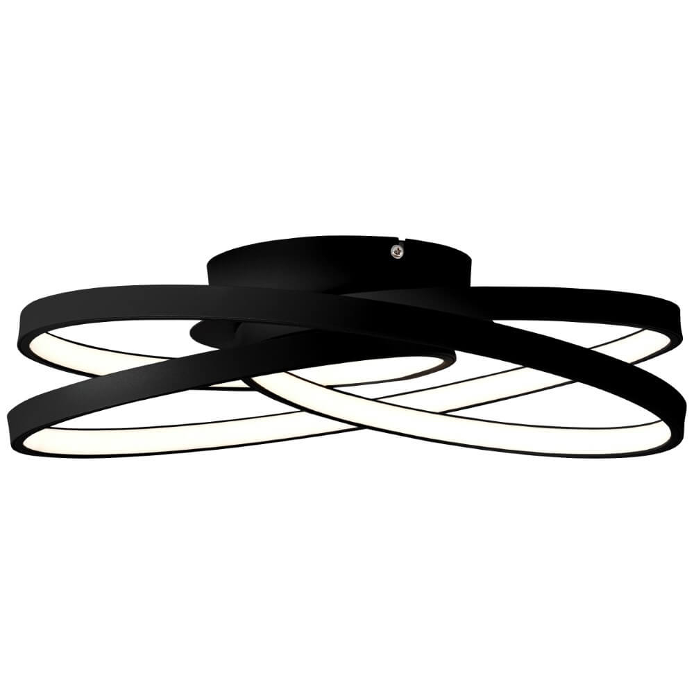 Brilliant Zwarte led plafondlampLabyrinth - G96894/06