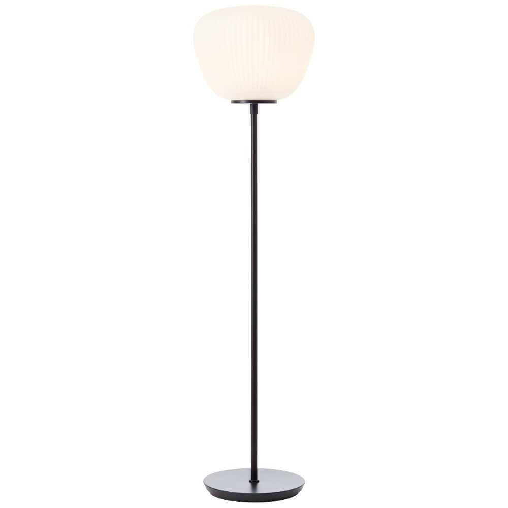 Brilliant VloerlampKaizen zwart met wit - 60151/76