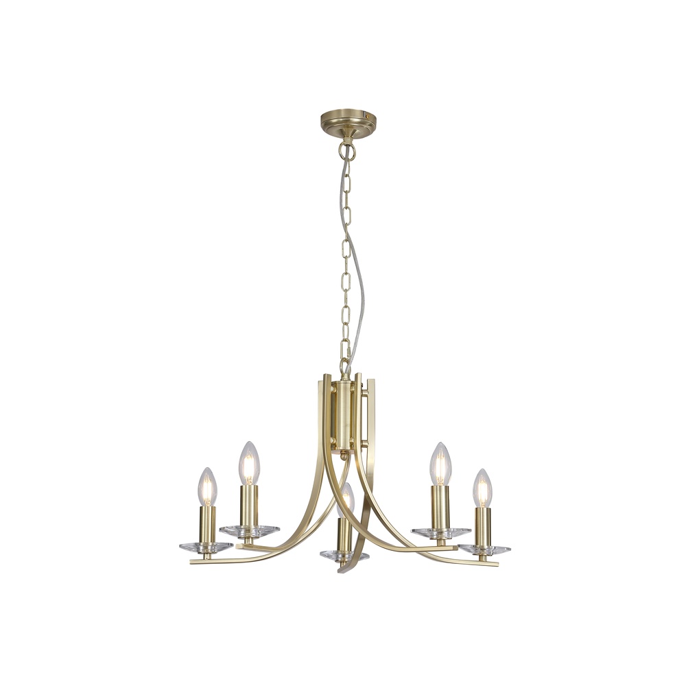 Searchlight KroonluchterAscona 5-lichts - 4165-5SB