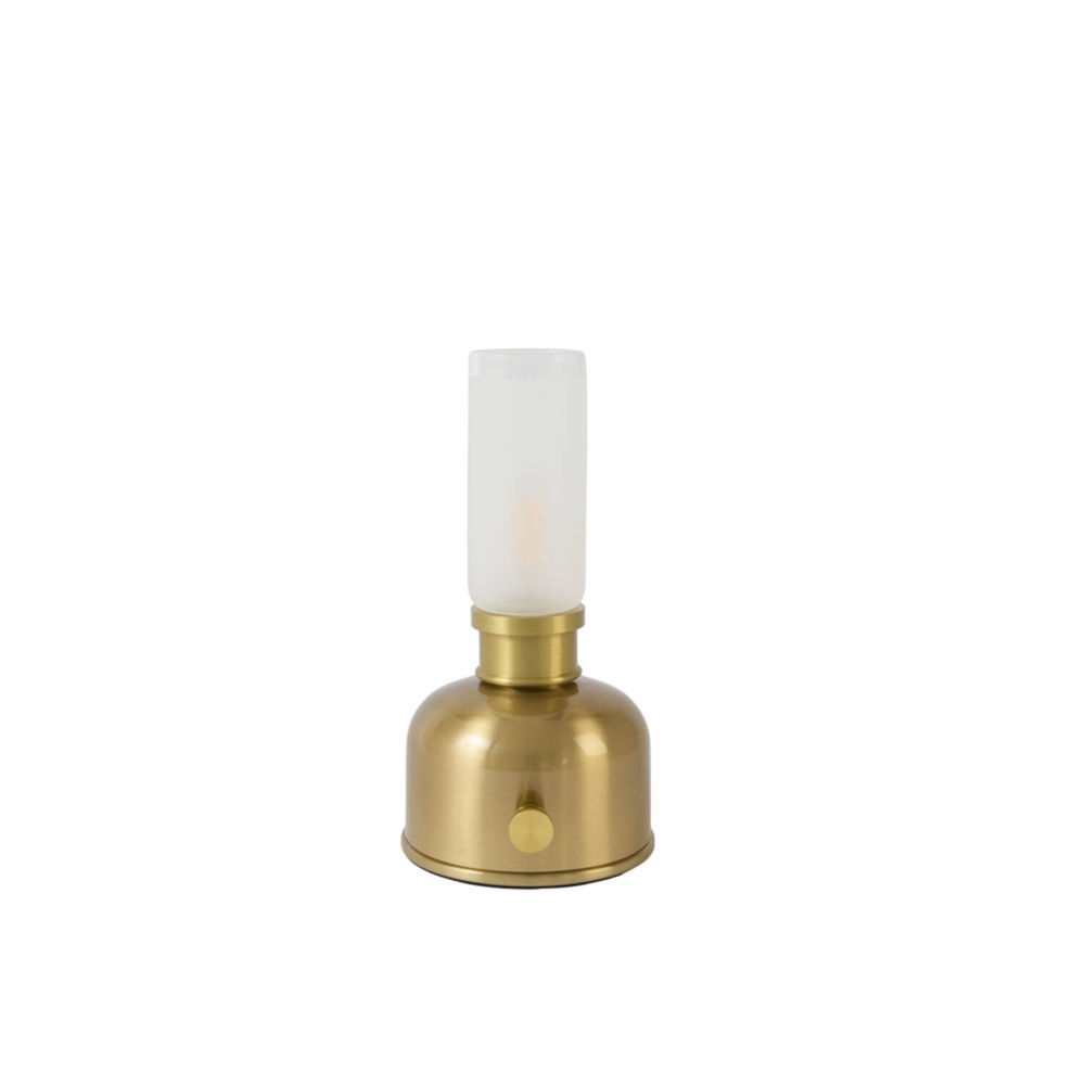 Light & Living Tafellampje Nivy goud op batterij - 1902385