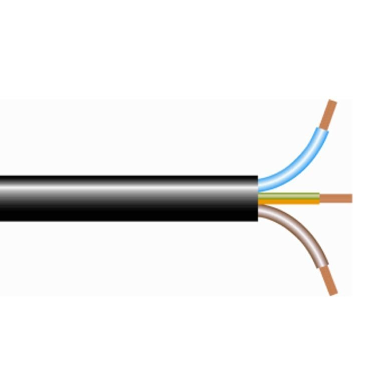 Beslight Aansluitkabel3 x 1,5 - VMVL zwart - 16294 afbeelding