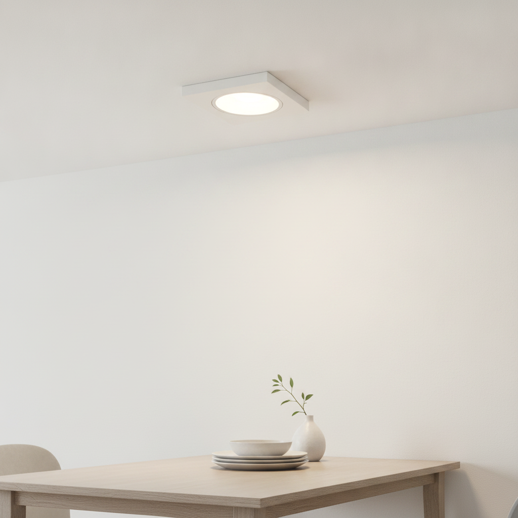 Artdelight Witte inbouwspot vierkantDownel 9cm - DL 2708 WH