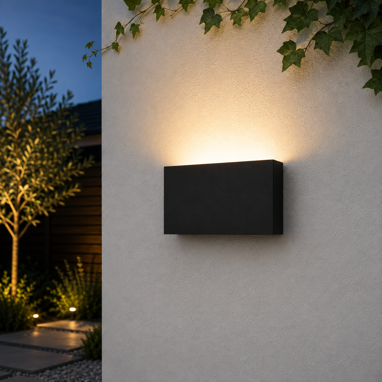 Artdelight Strakke wandlamp Box zwart - WL BOX1 ZW