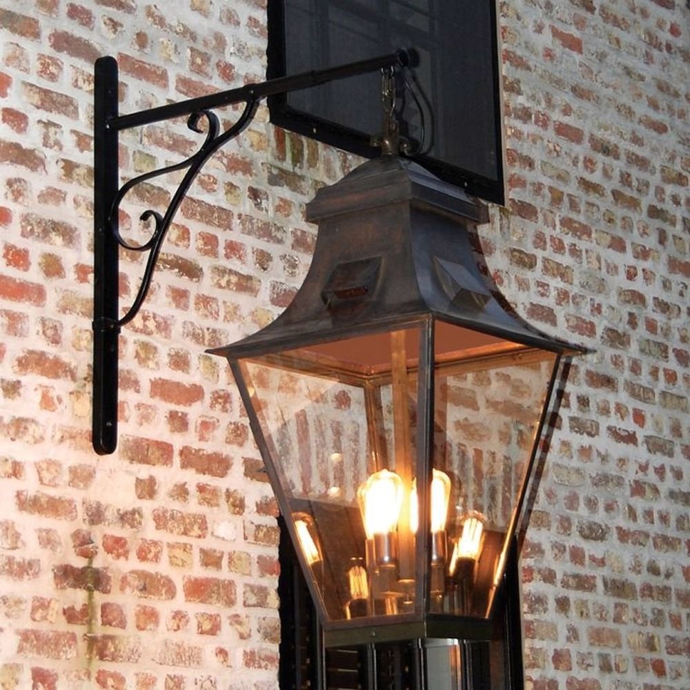 Authentage Buitenlamp jaren 30Gracieuze 4L 100cm - GRA004WB9 afbeelding