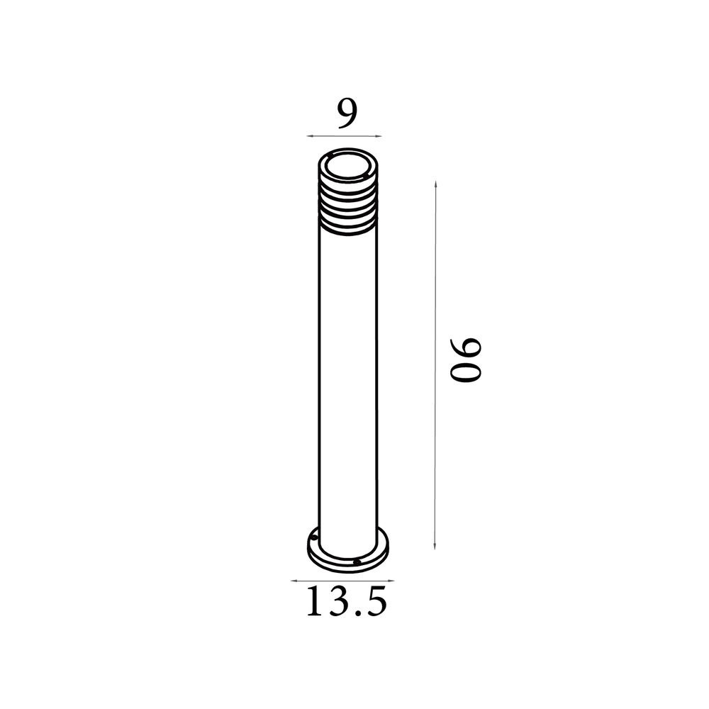 Design padverlichting Toluca zwart 90cm Searchlight 5,05342E+12