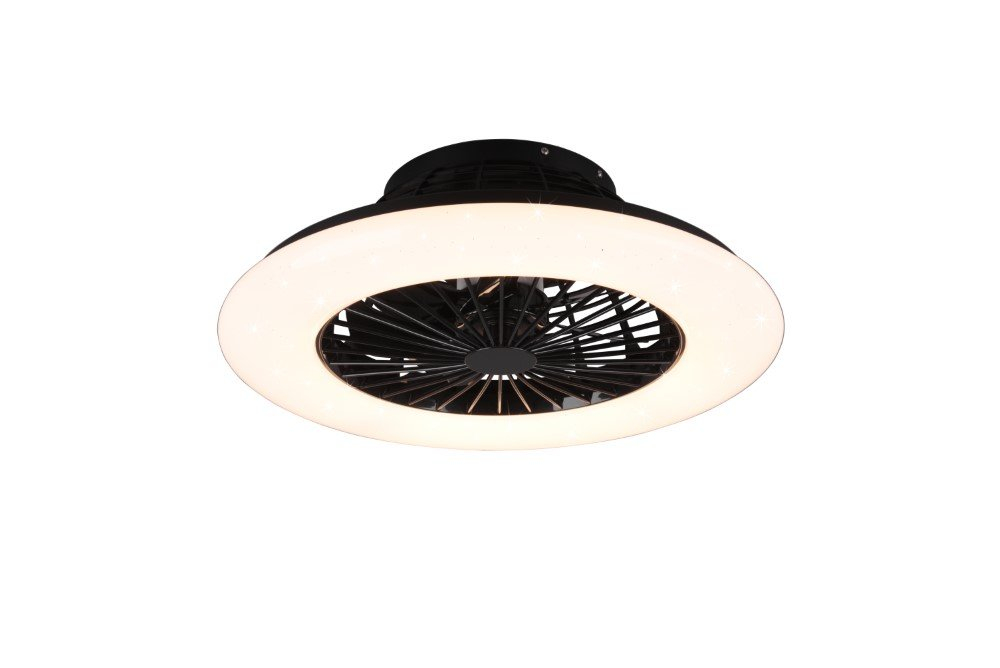 Trio Zwarte plafondventilatorStralsund - R62522132