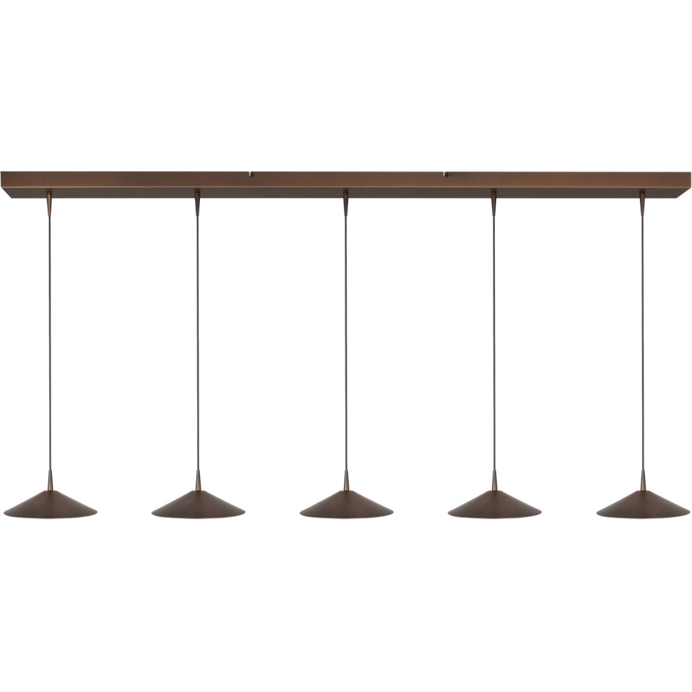 Masterlight 5-lichts hanglamp Ceppo cacao bruin Ø 22cm - 2151-15-15-160-5-22