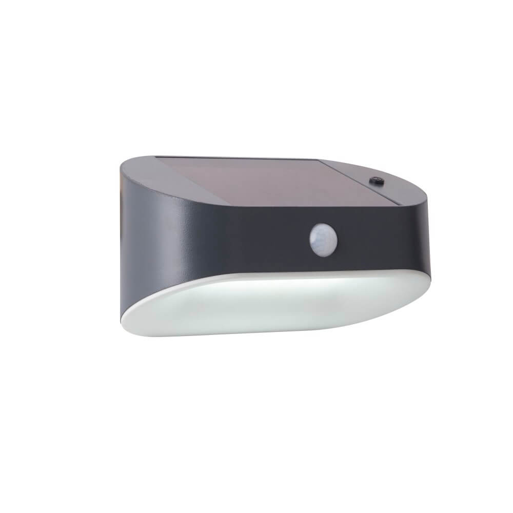 Searchlight Antraciete wandlamp Solar design - 67421BK-PIR