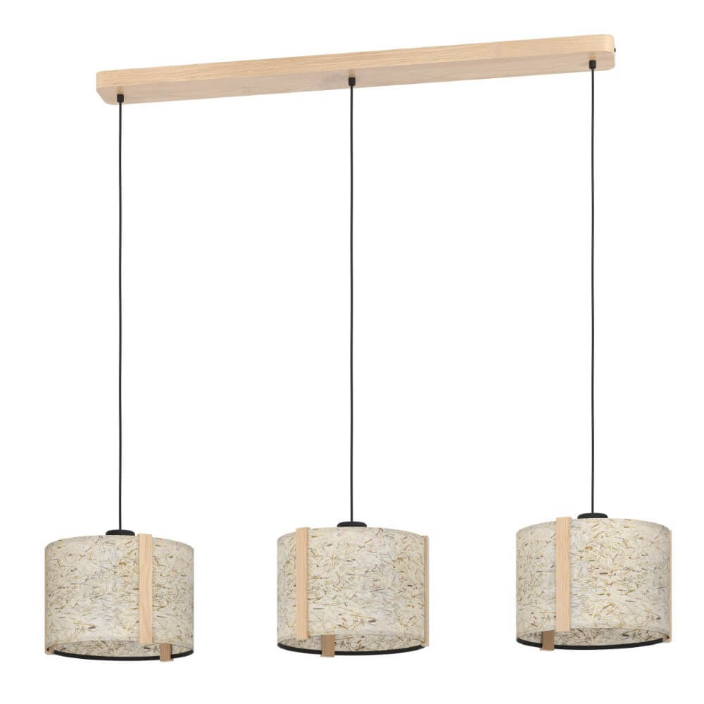 Stars of Light 3-lichts hanglamp Hontongas met beige kappen - 390324