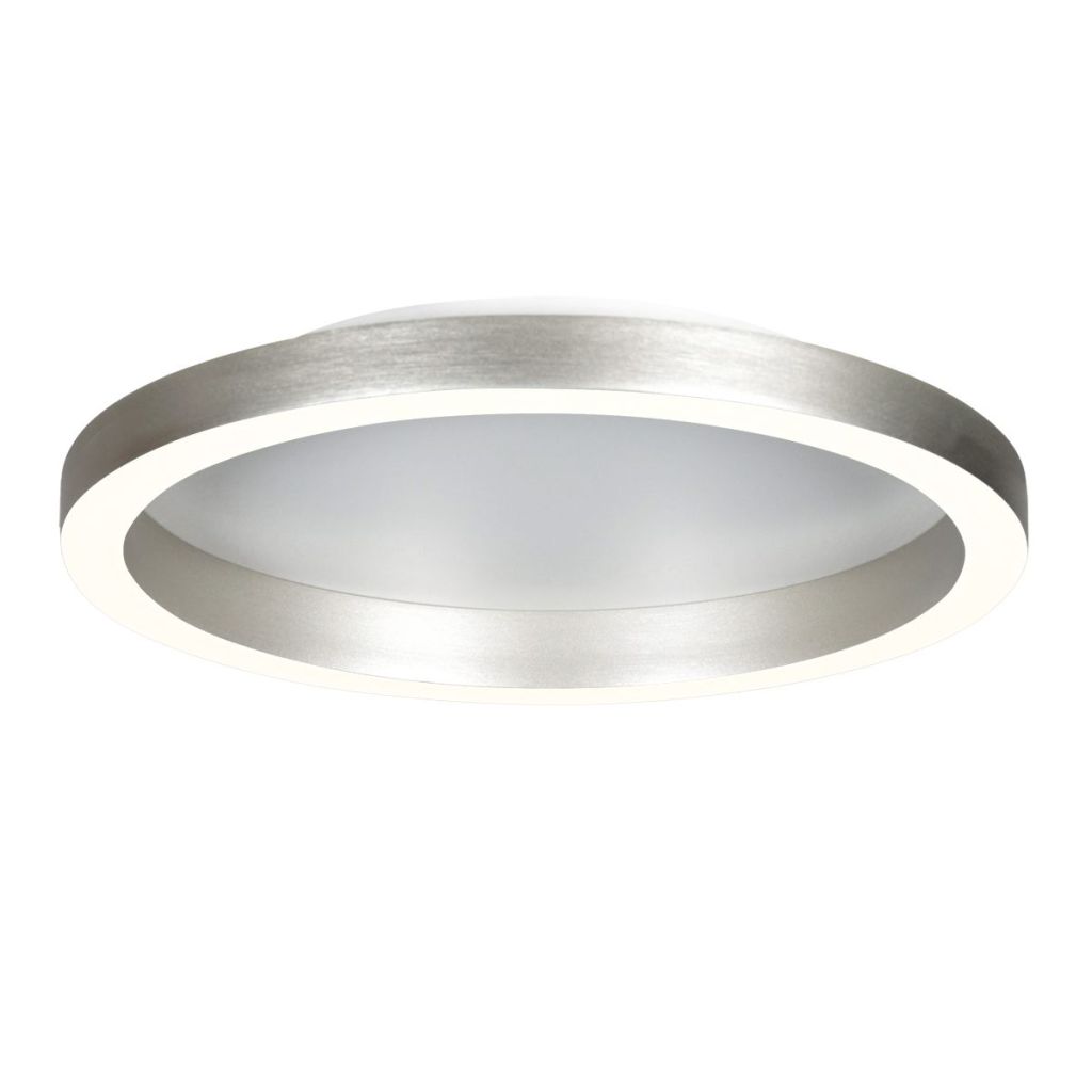 Steinhauer Design plafondlampRinglux geborsteld metaal Ø 40cm - 4135ST