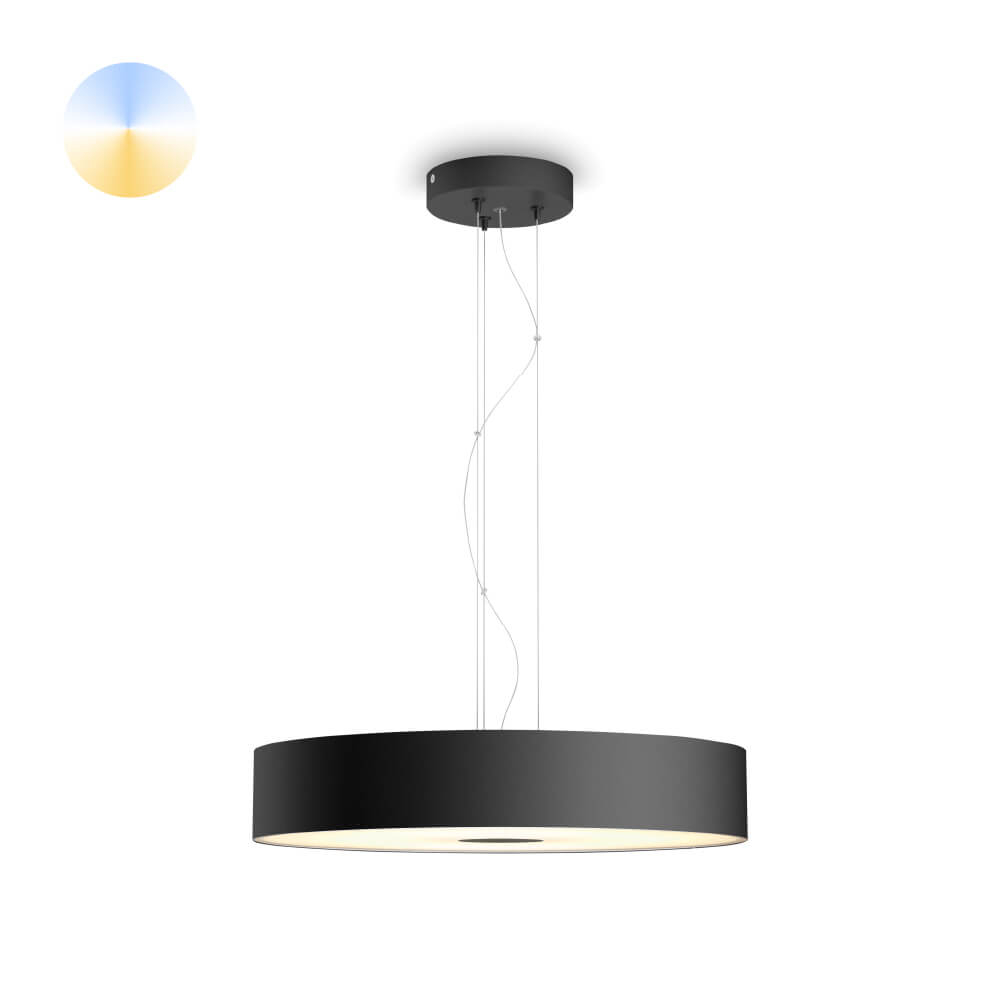 Philips HanglampHue Fair - White Ambiance Ø 44,4cm zwart - 929003054501