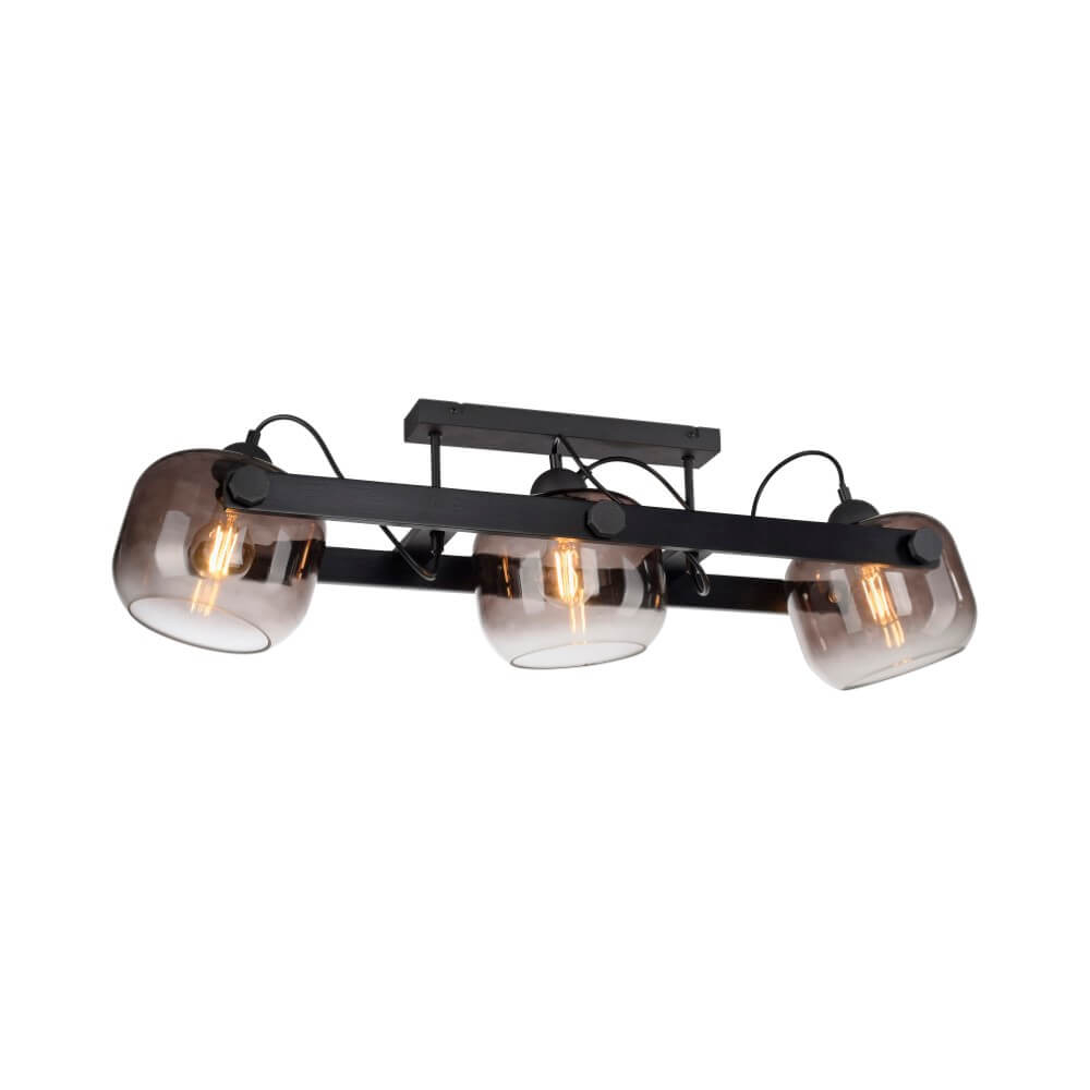 Just Light PlafondlampCup 2.0 3-lichts smoke glas - 15755-18